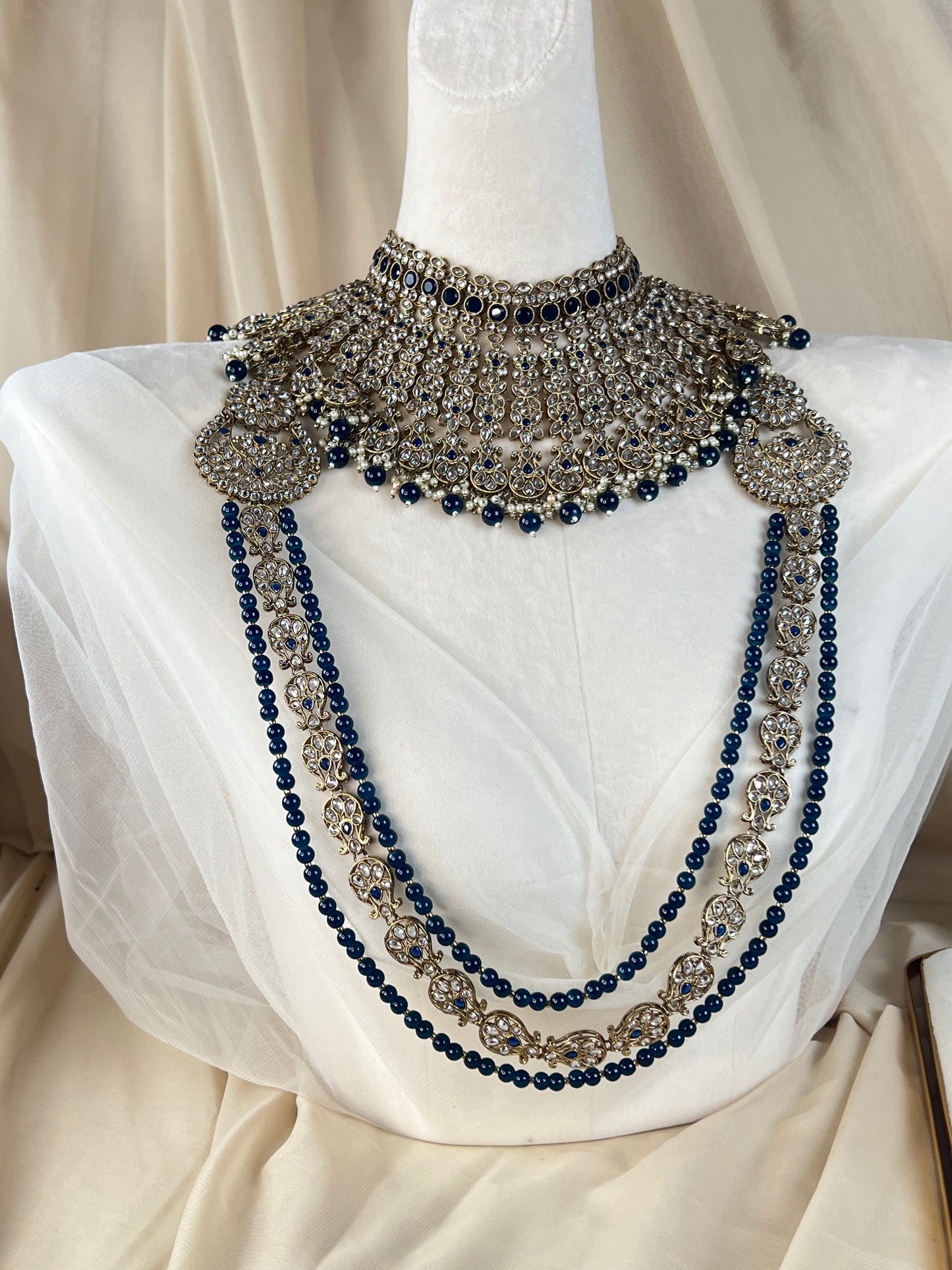 Large Choker Polki Full Bridal Set