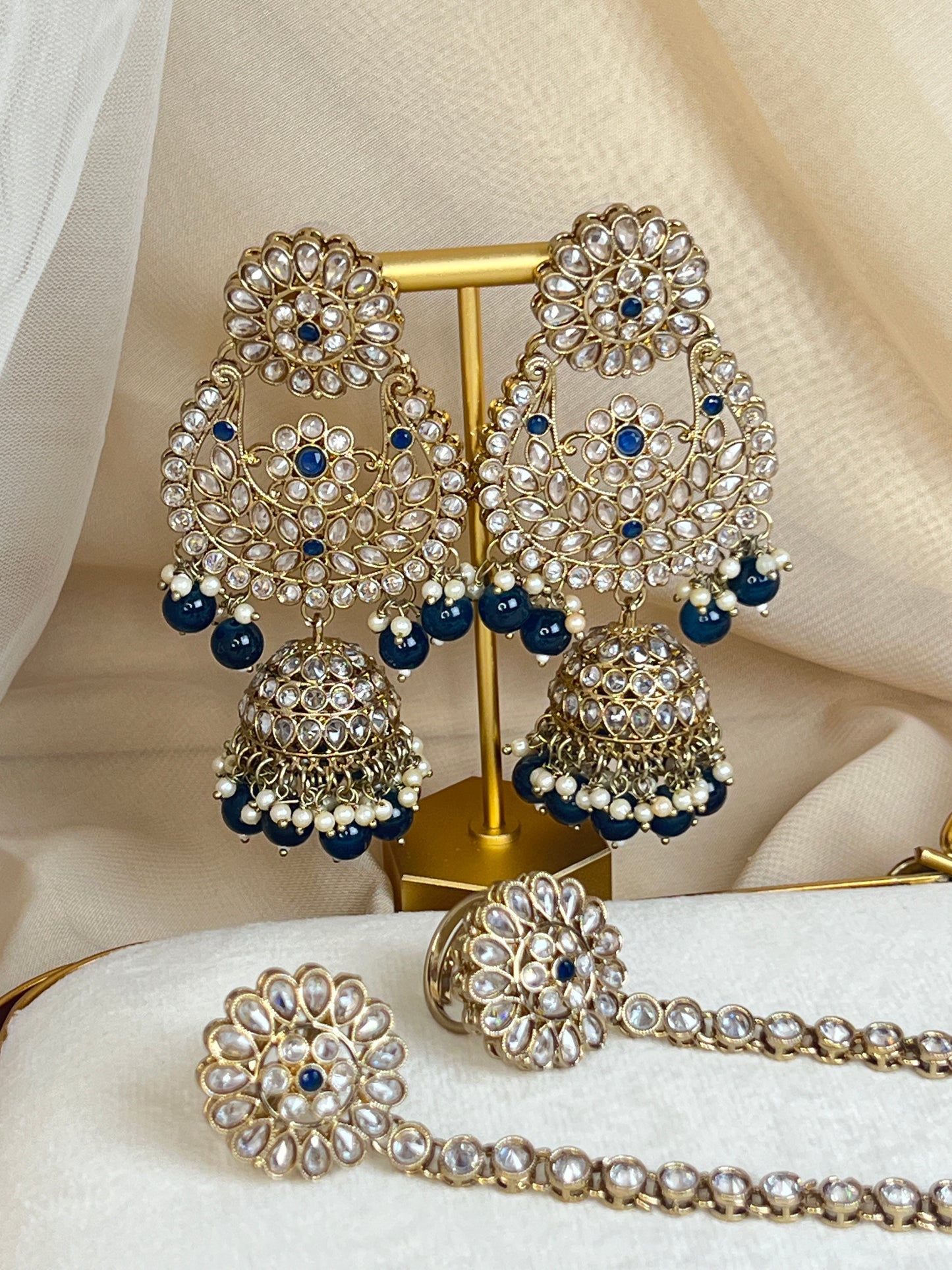 Large Choker Polki Full Bridal Set