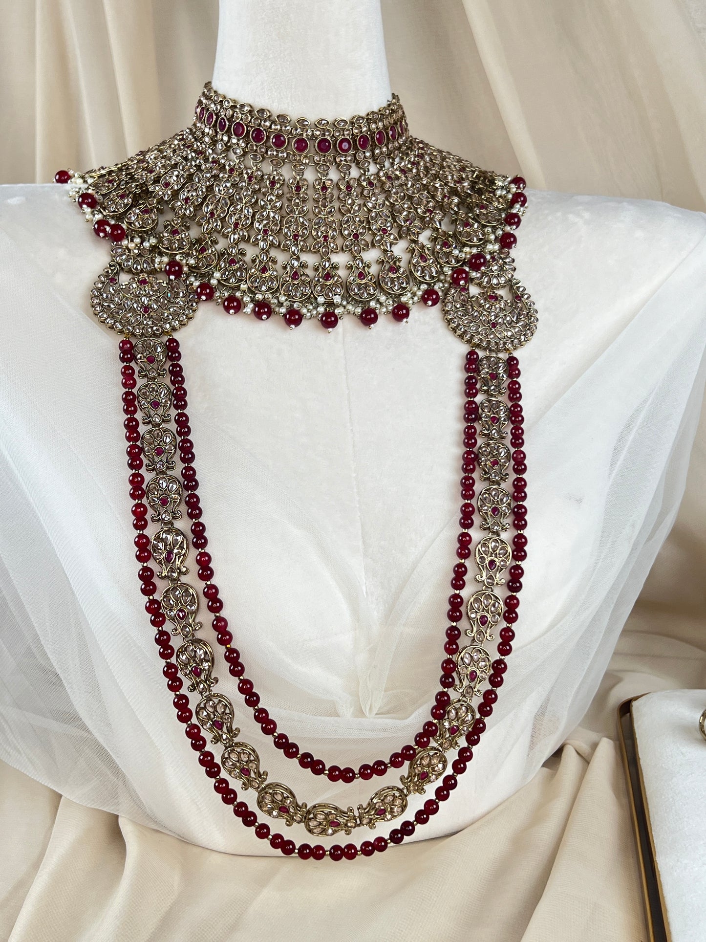 Large Choker Polki Full Bridal Set