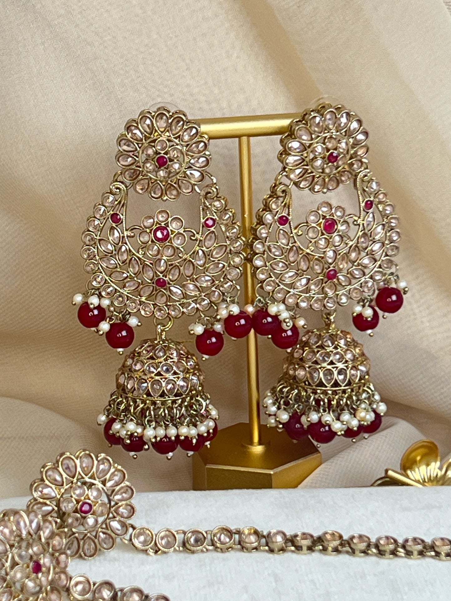 Large Choker Polki Full Bridal Set