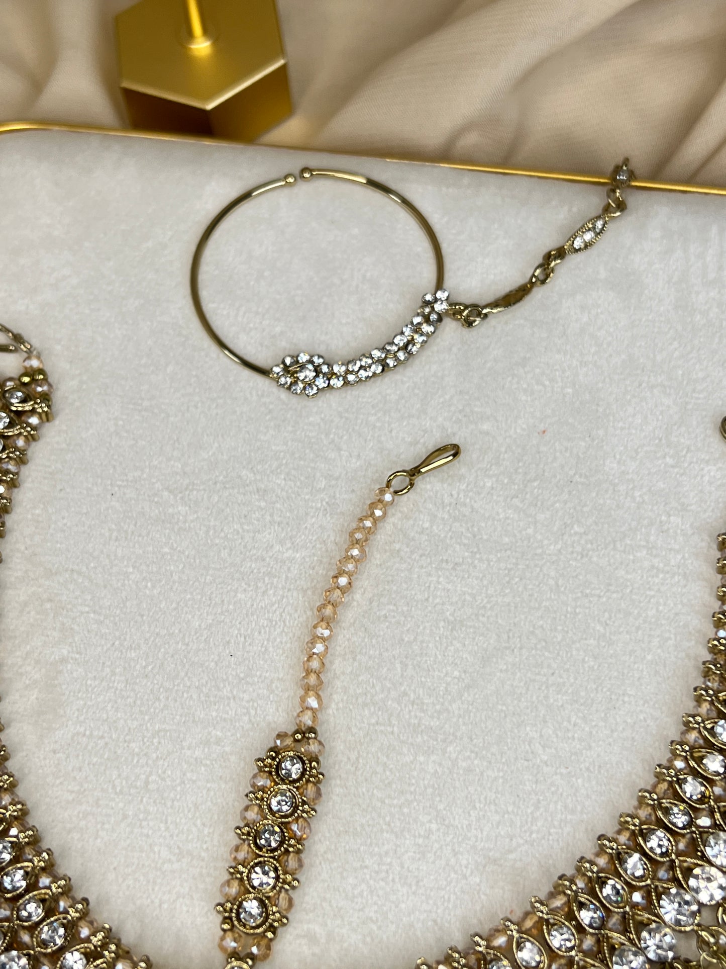 Pakistani Style Full Bridal Set w/ Layered Long Mala