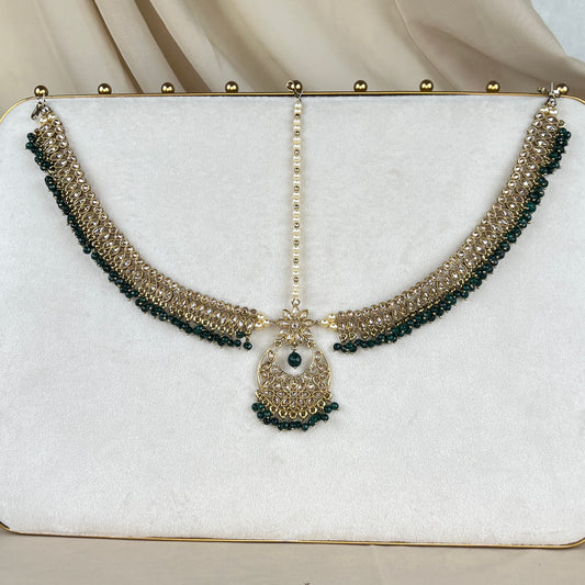Green Bridal Matha Patti | Shetha Patti