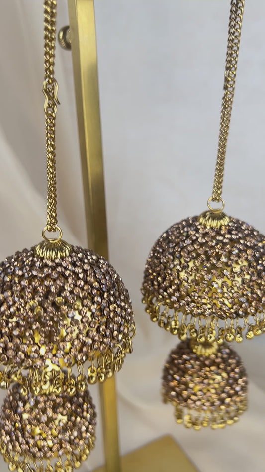 Bronze Double Jhumka Kaleera | Kalira