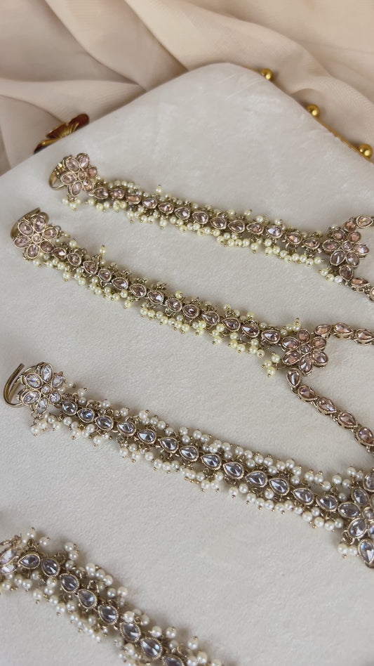 Pearl Hand Bracelet | Haath Panja