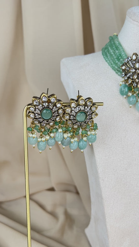 Victorian Kundan Choker Set